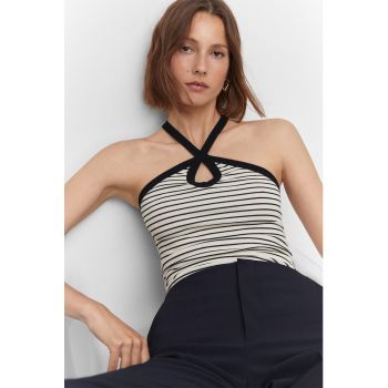 Top in dungi cu decolteu halter Guido