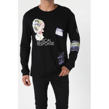 Bluza sport cu imprimeu grafic