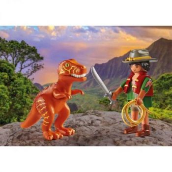 Playmobil - Set 2 Figurine - Bandit Cu T-Rex