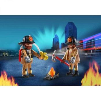 Playmobil - Set 2 Figurine - Pompieri Cu Accesorii ieftin