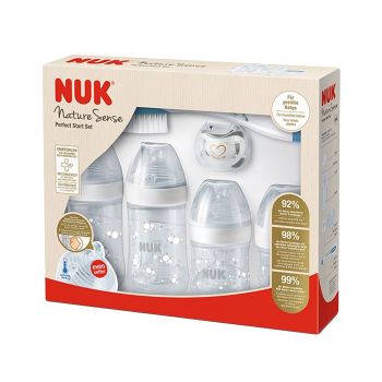 Set Nuk nou nascut Nature Sense Perfect Start cu control temperatura alb