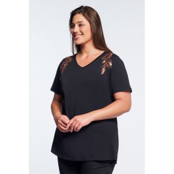 Tricou cu paiete