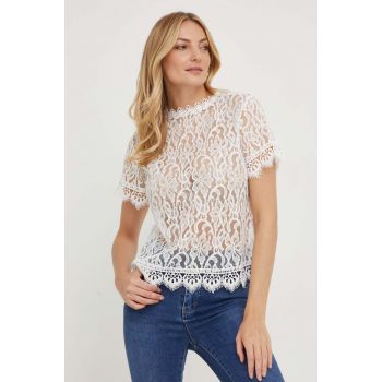 Answear Lab bluza culoarea alb