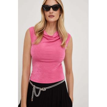 Answear Lab bluza femei, culoarea roz, neted