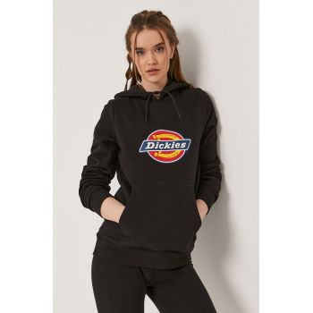 Dickies bluză femei, culoarea negru, cu imprimeu DK0A4XCCBLK-BLACK