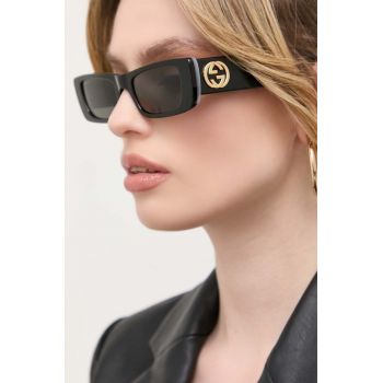 Gucci ochelari de soare femei, culoarea negru