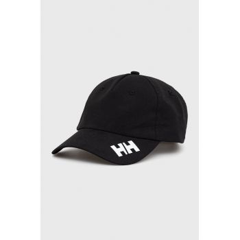 Helly Hansen șapcă culoarea negru, material neted