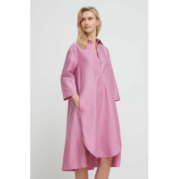 Max Mara Beachwear rochie de plaja culoarea roz