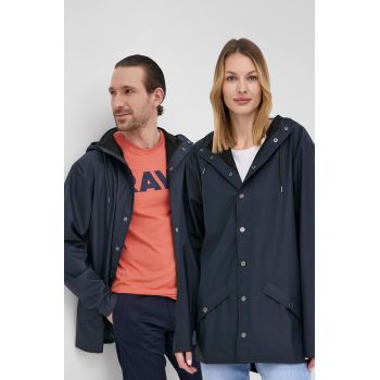 Rains geacă 12010 Jacket culoarea bleumarin, de tranziție 12010.47-Navy