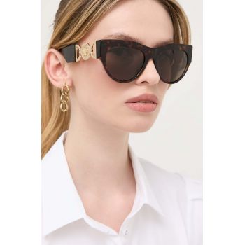 Versace ochelari de soare femei, culoarea maro