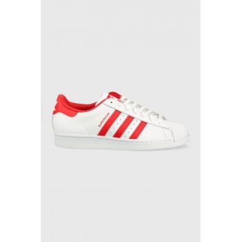 adidas Originals ghete de piele Superstar GZ3741 culoarea rosu