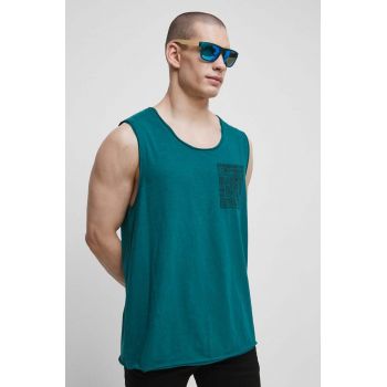 Medicine tricou din bumbac culoarea verde