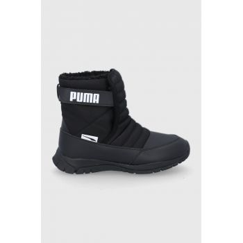 Puma cizme de iarna pentru copii Puma Nieve Boot WTR AC PS culoarea negru