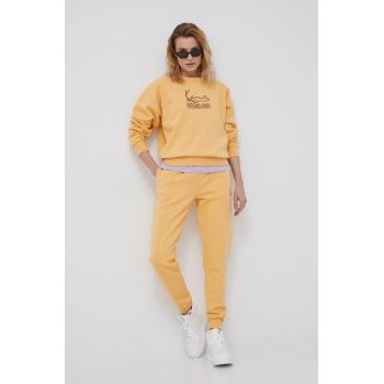 Karl Kani bluză femei, culoarea portocaliu, cu imprimeu KW2210181-orange de firma original