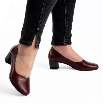 Pantofi piele 277 bordo