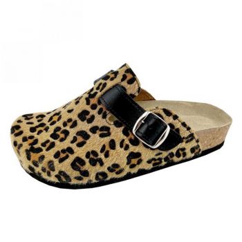 Saboti piele 235 leopard