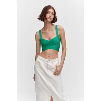 Top crop cu model rasucit Eva