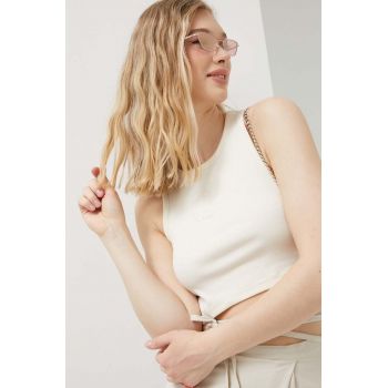 Karl Kani top femei, culoarea bej