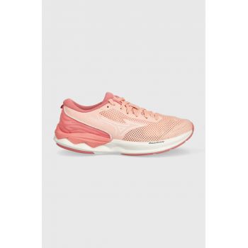 Mizuno pantofi de alergat Wave Revolt 3 culoarea roz de firma originali
