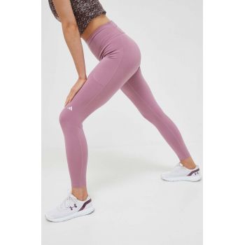 adidas Performance leggins de alergare DailyRun culoarea roz, neted de firma originali