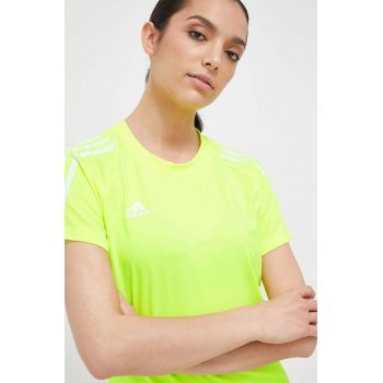 adidas Performance tricou de antrenament Hilo culoarea verde HR6097