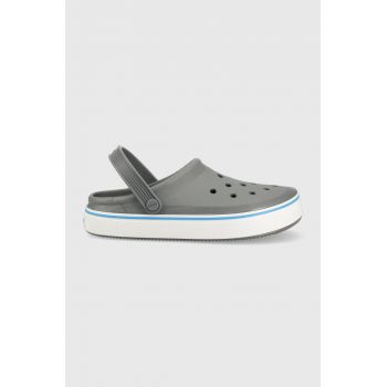 Crocs papuci Crocband Clean Clog bărbați, culoarea gri, 208371