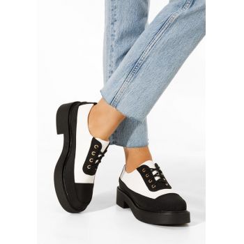 Pantofi casual dama albi Dorna