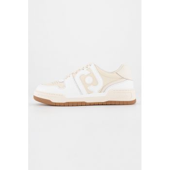 Pantofi sport de piele si piele ecologica - cu logo