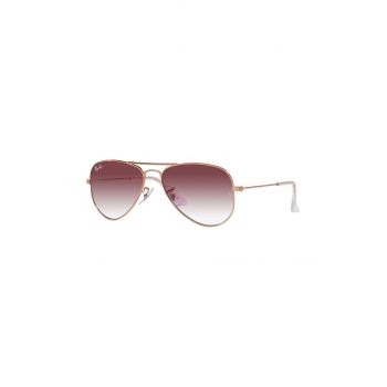 Ray-Ban ochelari de soare copii Junior Aviator culoarea roz, 0RJ9506S