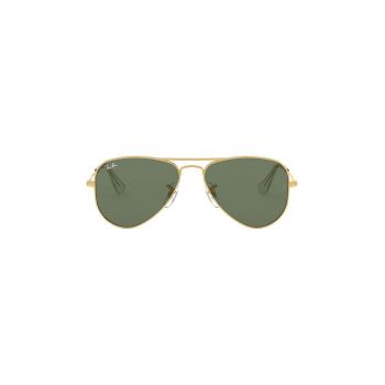 Ray-Ban ochelari de soare copii Junior Aviator culoarea verde, 0RJ9506S de firma original