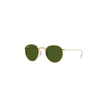 Ray-Ban ochelari de soare copii Round Kids culoarea verde, 0RJ9547S-Polarized