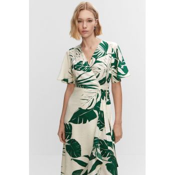 Rochie petrecuta cu imprimeu tropical Baras