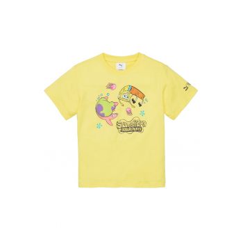 Tricou de bumbac cu imprimeu SpongeBob