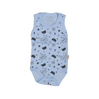 Body BATMAN pentru baieti, Albastru,Bumbac 100%, 1-3 ani Body BATMAN pentru baieti, Albastru,Bumbac 100%, 1-3 ani