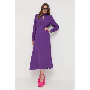 Ivy Oak rochie culoarea violet, maxi, drept de firma originala