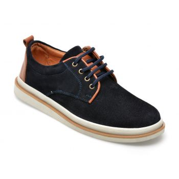 Pantofi OTTER bleumarin, 2131, din piele intoarsa