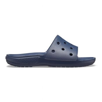 Papuci Classic Crocs Slide Iconic Crocs Comfort Albastru - Navy ieftini