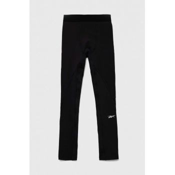 Reebok leggins de antrenament Workout Ready culoarea gri