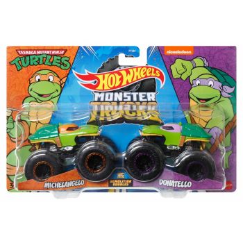 MONSTER TRUCK SET 2 MASINI SCARA 1 LA 64 MICHELANGELO SI DONATELLO