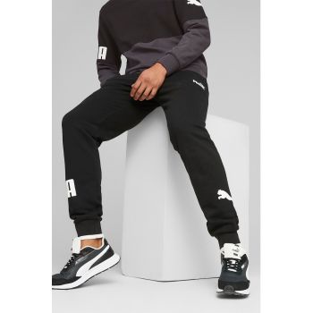Pantaloni sport de bumbac cu imprimeu logo