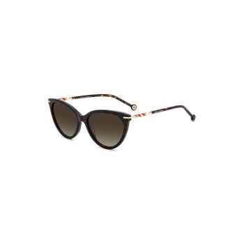 Ochelari de soare cat-eye cu brate inguste