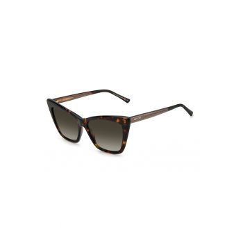 Ochelari de soare cat-eye cu detaliu logo Lucine
