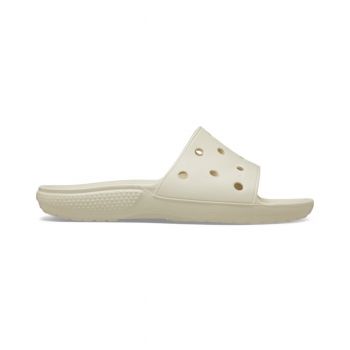 Papuci Classic Crocs Slide Iconic Crocs Comfort Bej - Bone de firma originali