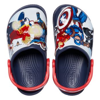 Saboți Crocs Fun Lab Avengers Patch Clog T Albastru - Navy ieftini