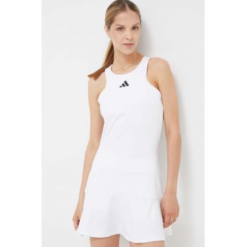 adidas Performance rochie sport culoarea alb, mini, mulata de firma originala