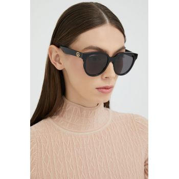 Gucci ochelari de soare femei, culoarea negru