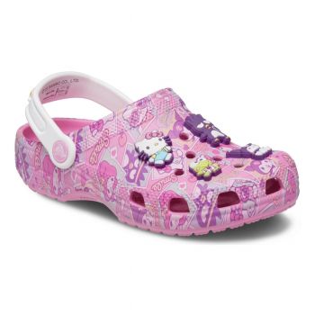 Saboti Crocs Classic Toddler Hello Kitty and Friends Clog Roz - Pink ieftini