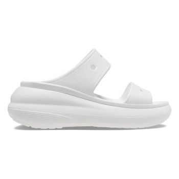 Sandale Crocs Classic Crush Sandal Alb - White ieftine