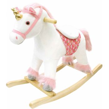 Balansoar Little Mom unicorn din plus cu sunete Bella