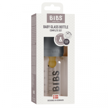 Biberon anticolici din sticla Bibs 110 ml iron